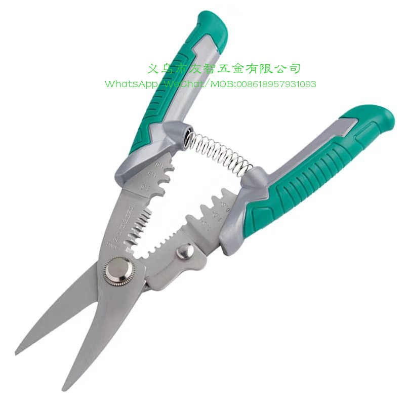 High quality stainless steel multi-functional wire stripping pliers.