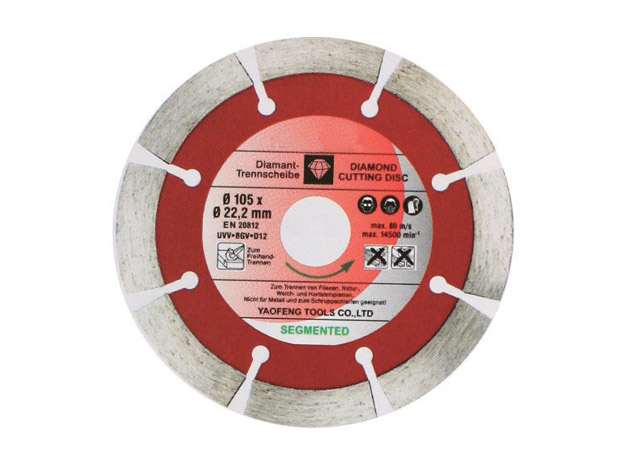 
	Cold-pressed sintered saw blade, segmented

	