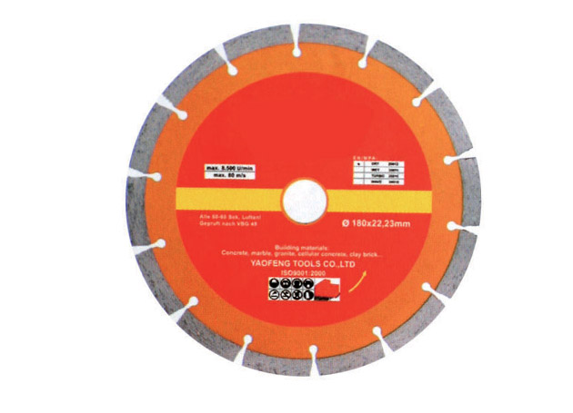 
	Hot-pressed sintered saw blade, segmented