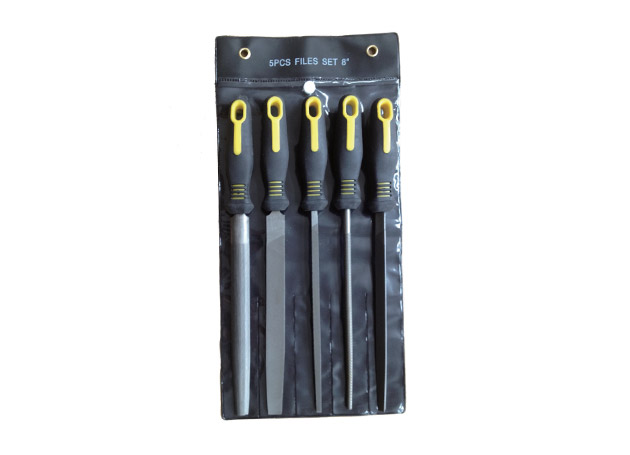 
	5pcs Steel files set Size: 8&rdquo; flat taper file, 8&rdquo; half round file, 8&rdquo; round file,