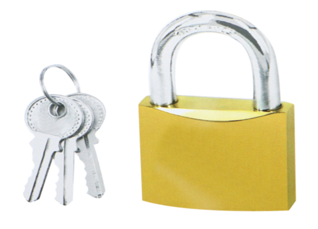 
	Middle-duty brass padlock