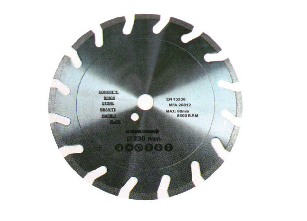 
	Laser welded saw blade, professional segmented

	
