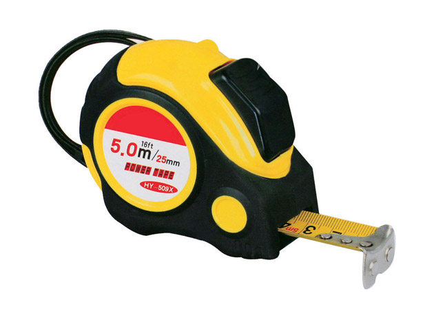 
	Tape measure
	Size: 16mm&times;3m, 16mm&times;3.5m, 19mm&times;5m,
	25mm&times;5m, 25mm&times;5.5m, 25mm&times;7.5m,
	25mm&times;10m