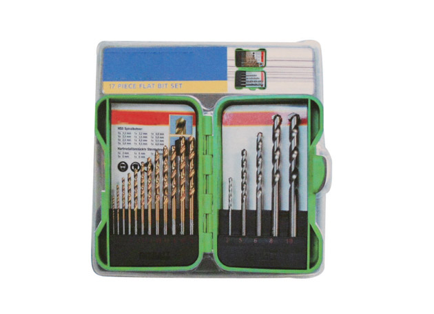 
	17pcs Mixed drill bits set